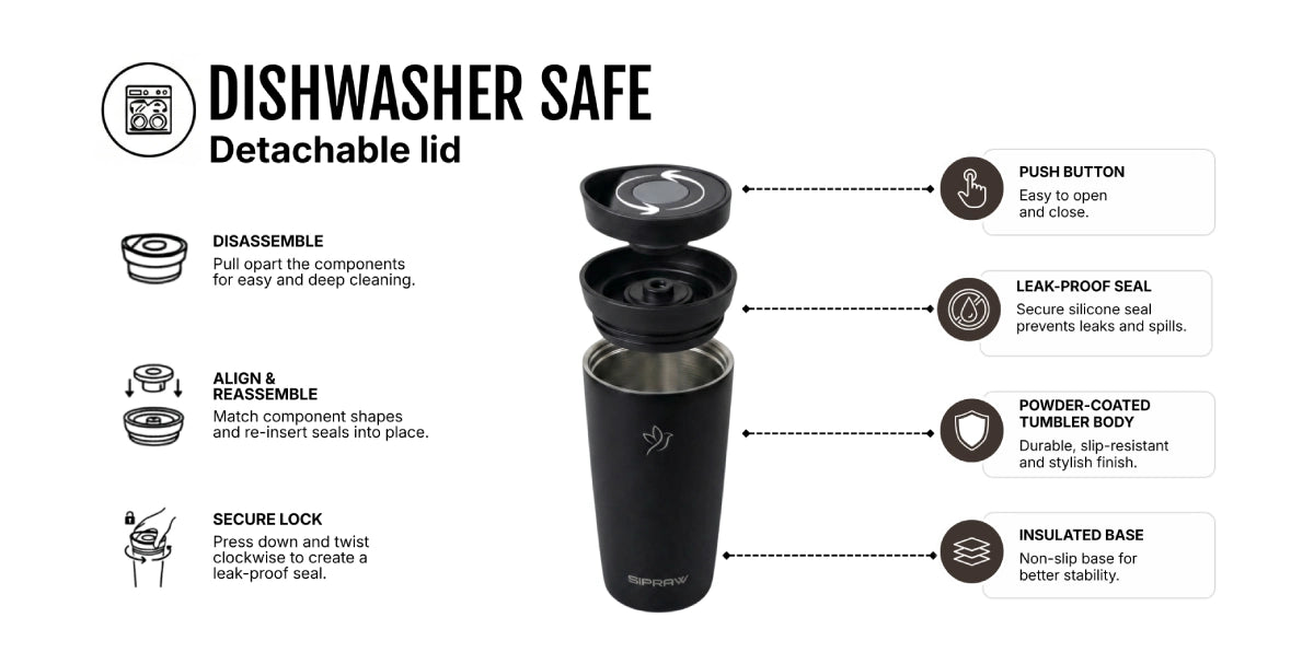 120z Coffee Mug In Black